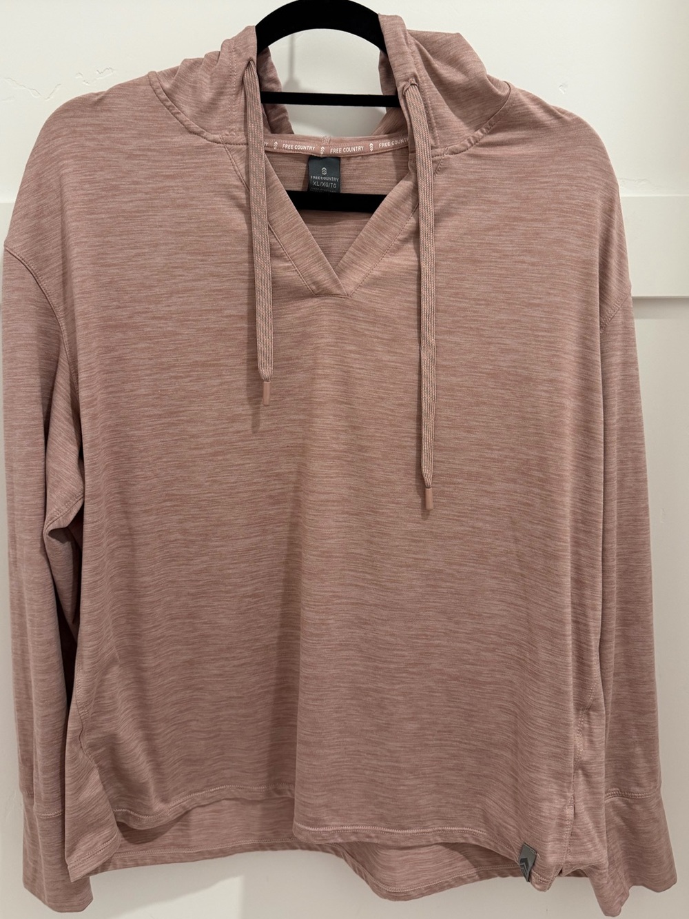Free Country Dusty Rose Hooded Pullover Sweatshirt